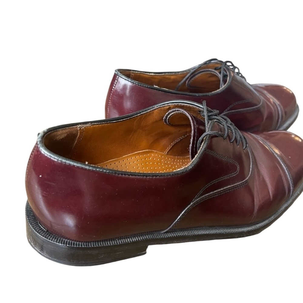 Cole Haan Brown Leather Oxford Shoes with Cap Toe - Picture 3 of 3